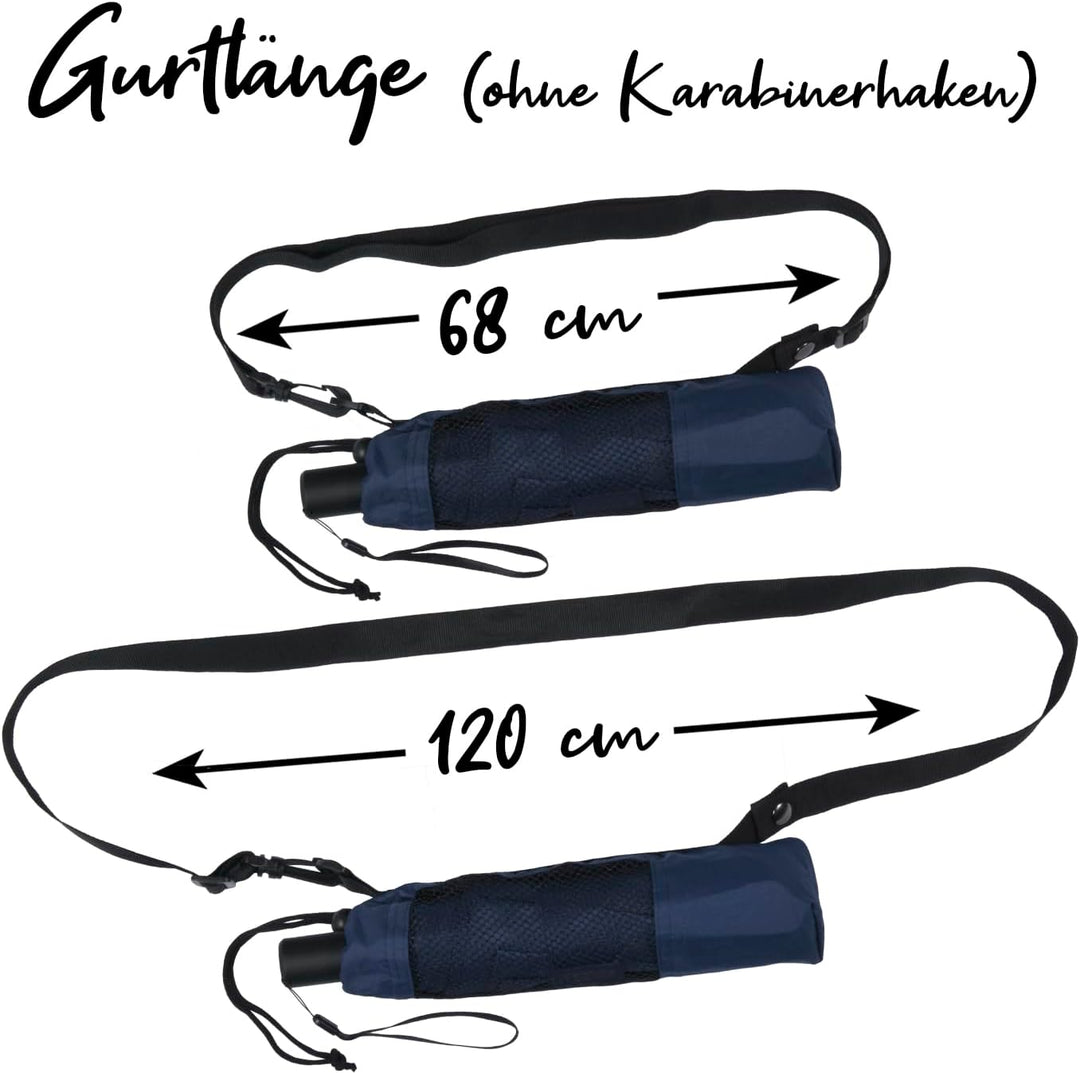 iX-brella Trekking XL Taschenschirm 115 cm gross mit Umhängetasche insignia blue, insignia blue