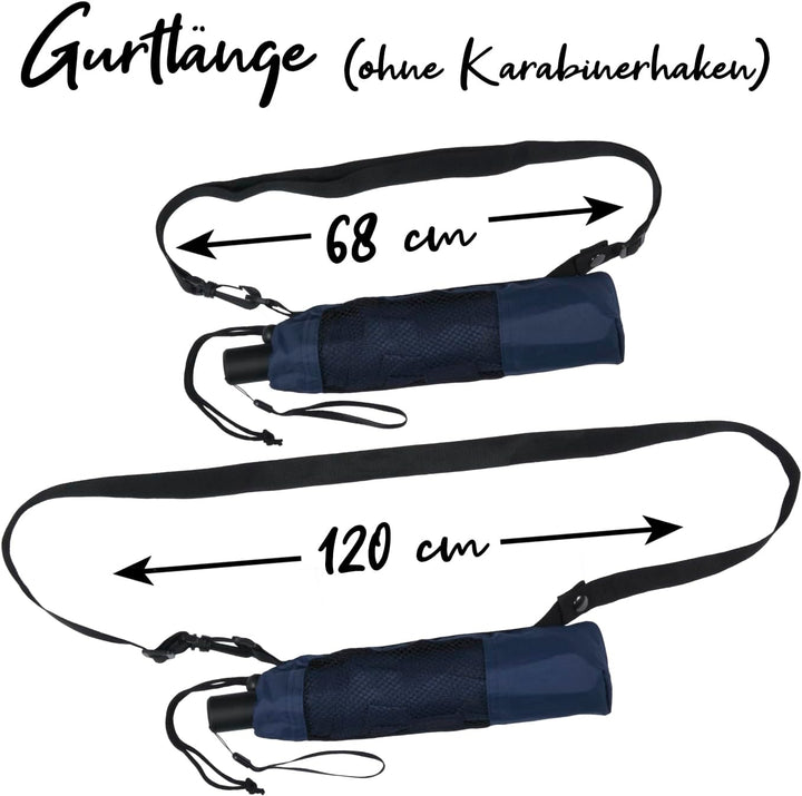iX-brella Trekking XL Taschenschirm 115 cm gross mit Umhängetasche insignia blue, insignia blue
