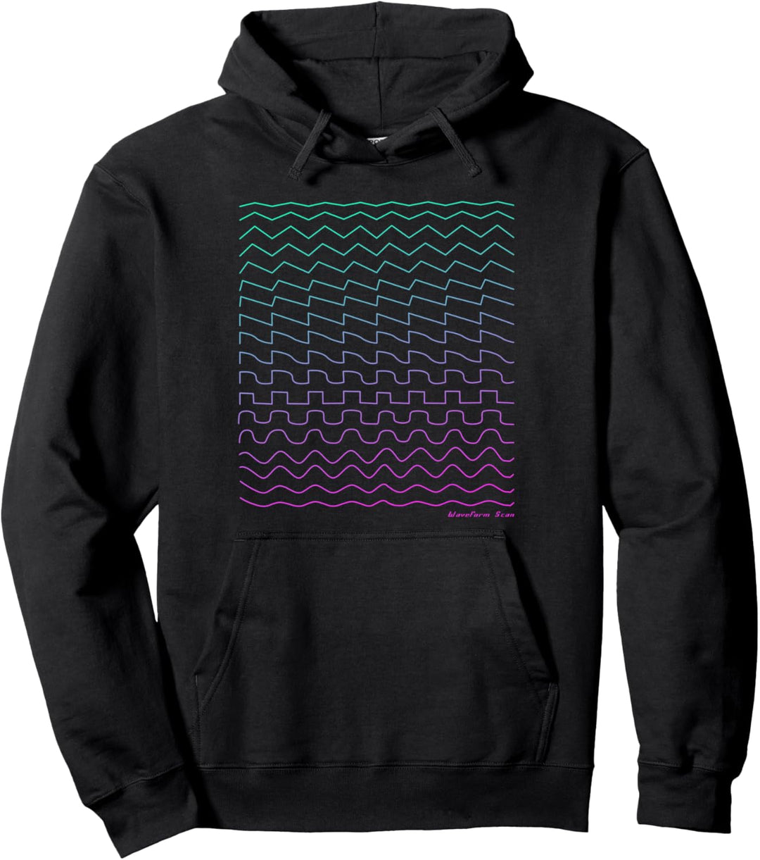 Synthesizer Waveform Pullover Hoodie