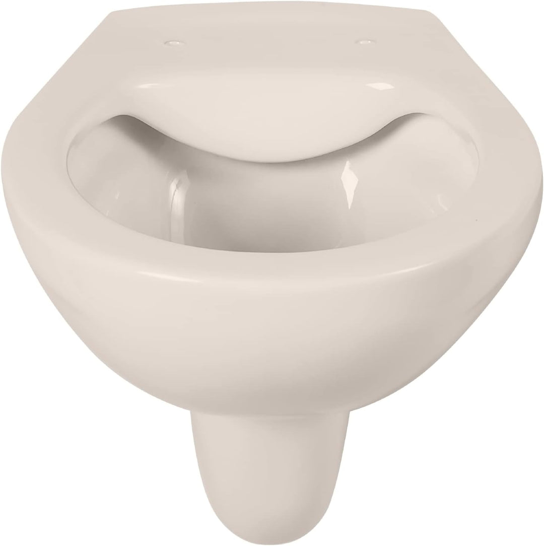 Calmwaters® Hänge WC spülrandlos in Pergamon, Wand-WC mit Abgang waagerecht, Tiefspül WC ohne Spülra