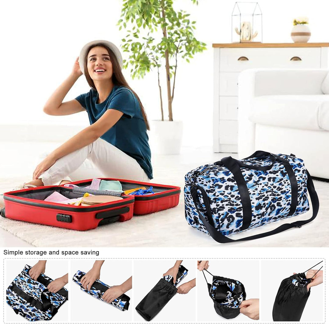 HAWEE Reisetasche Gross Herren Sporttasche Weekender Damen Faltbare Gym Bag mit Schuhfach & Nassfach