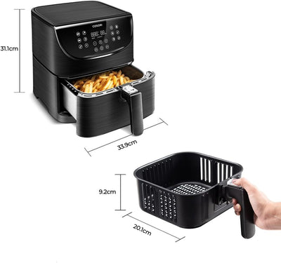 COSORI Heissluftfritteuse XL, Heissluftfriteuse mit 13 Programmen, Airfryer 1,2kg für 1-3 Personen m