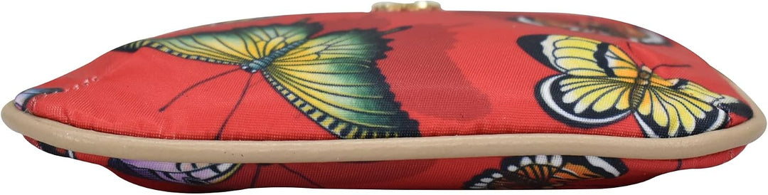 Anuschka Reise Pouch/Etui - Wanderlust Kollektion - Nylonstoff mit Leder Trim und Kunstdruck - Butte