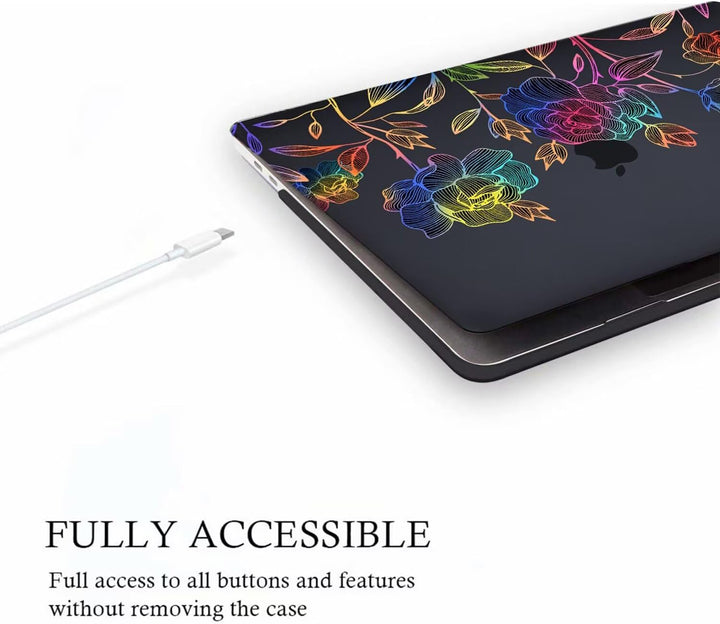 Fancity Kompatibel mit MacBook Air 13,6 Zoll Hülle mit M4 M3 M2, Modell A3240 A3113 A2681, Schlanke