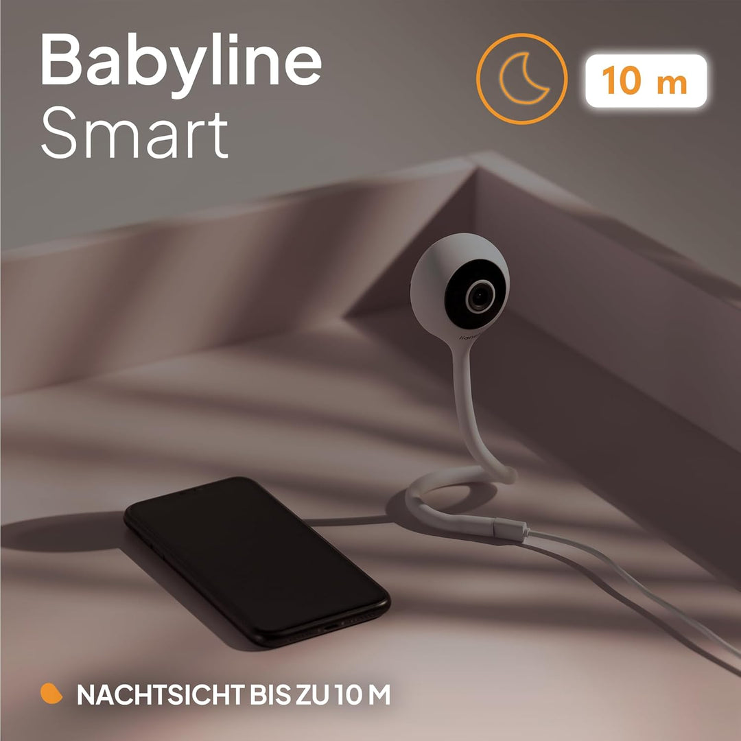 LIONELO Babyline Smart elektronisches Babyphone,Baby Camera Wi-Fi,Mobile Applikation,Bewegungs Geräu