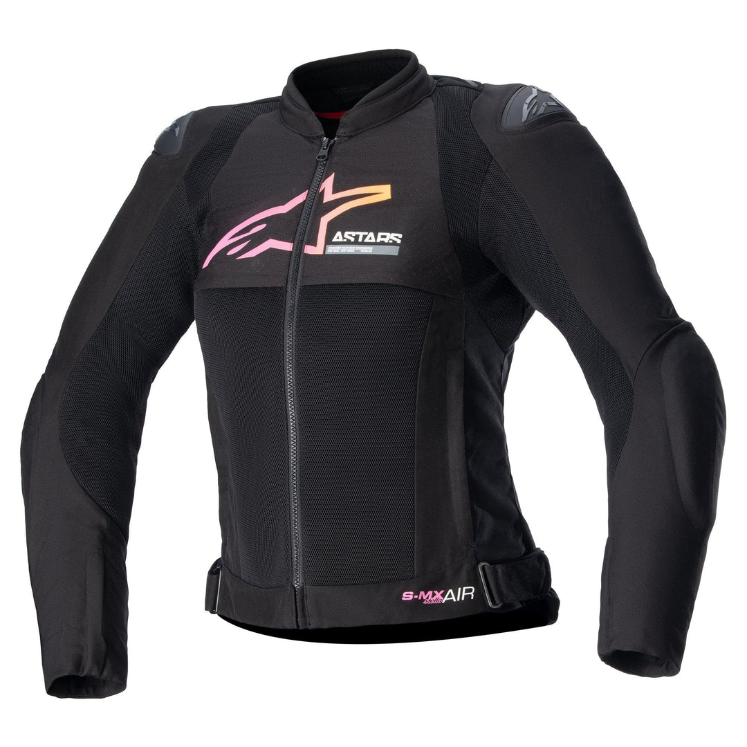 Alpinestars Stella SMX Air Perforierte Damen Motorrad Textiljacke (Black/Fuxia,L)