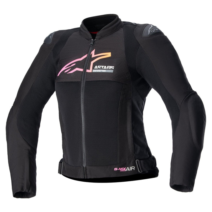 Alpinestars Stella SMX Air Perforierte Damen Motorrad Textiljacke (Black/Fuxia,L)