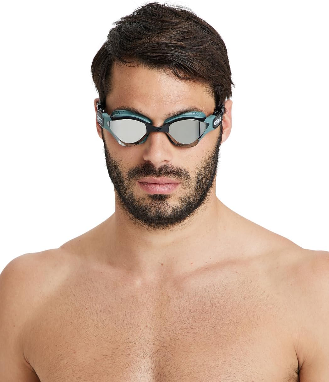 ARENA Unisex Cobra Tri Swipe Mr Schwimmbrille (1er Pack) Einheitsgrösse Silver-Army, Einheitsgrösse