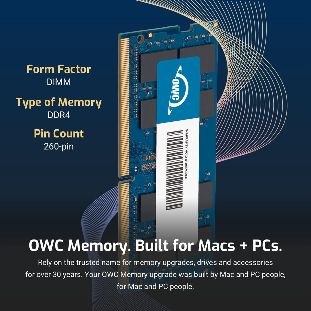 OWC - 32GB Memory Upgrade Kit - 2 x 16GB PC21300 DDR4 2666MHz SO-DIMMs für Mac Mini (2018 - aktuell)