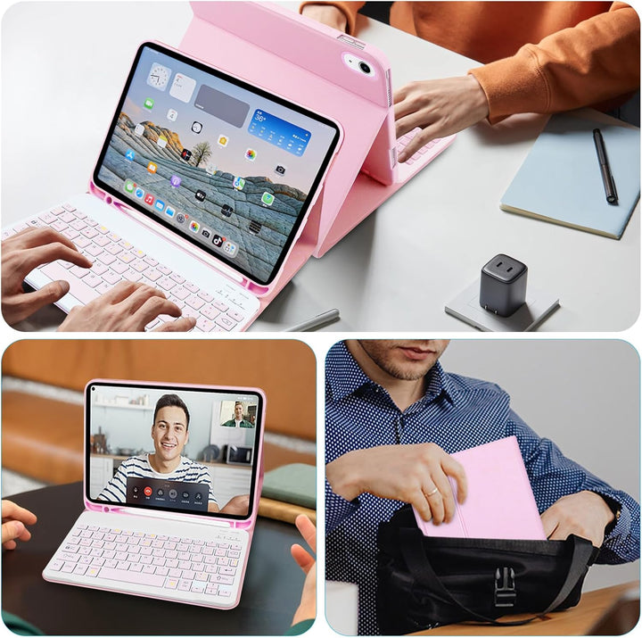 Lupxiu Tastaturhülle für iPad 10. Generation 10,9 Zoll 2022 / (A16) 11. Generation 11 Zoll 2025, abn