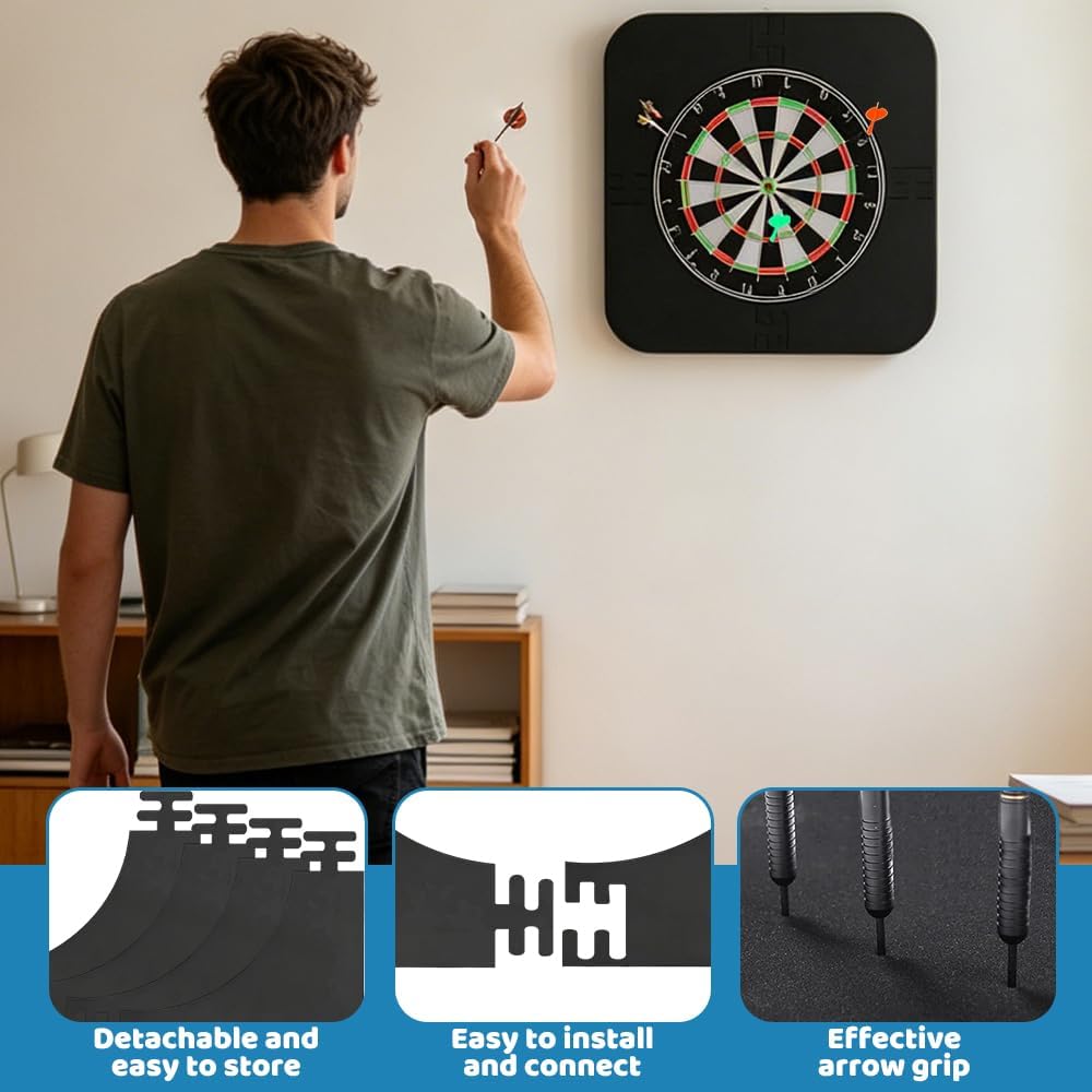 Surround Dartscheibe, ADDLIVE Dart Schutzring, Dartscheibe Schutzring, Eva Dart Surround für Zuhause