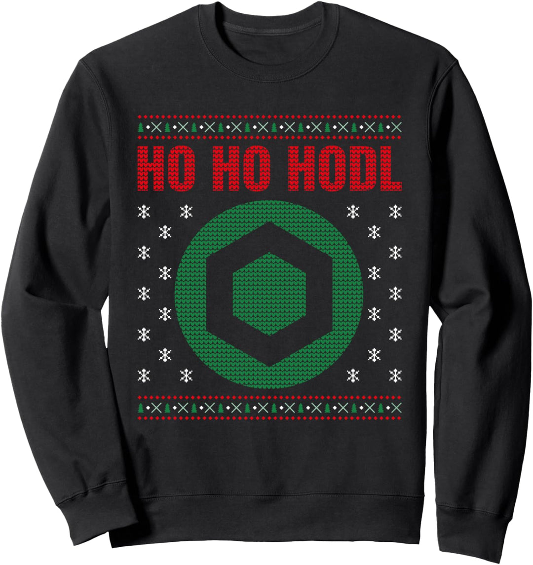 Ho Ho Hodl Chainlink Ugly Christmas Sweater Crypto Sweatshirt