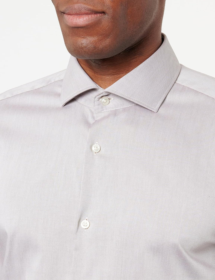Hugo Herren Kason Shirt 38 Medium Brown212, 38 Medium Brown212