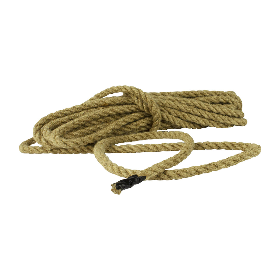 VONLIS Juteseil Tauwerk Hanfseil Rope Naturhanf Leine Schnu Tau Trosse Reep 16 mm 20 Meter, 16 mm 20