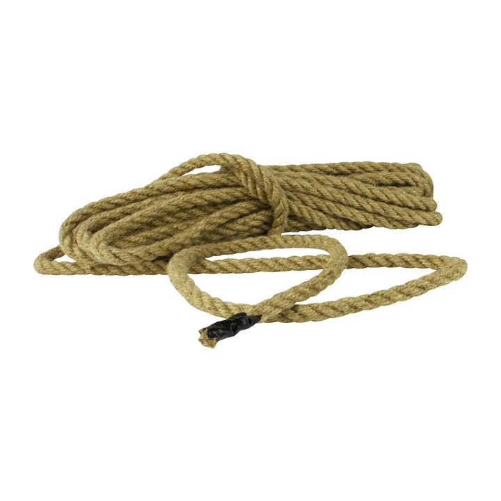 VONLIS Juteseil Tauwerk Hanfseil Rope Naturhanf Leine Schnu Tau Trosse Reep 16 mm 20 Meter, 16 mm 20