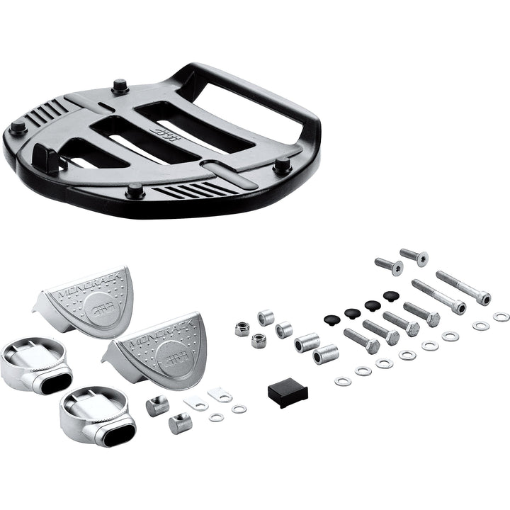 Givi PLATINE MM MM Kunststoff-Platten-Kit komplett für F-Träger, Schwarz, 40