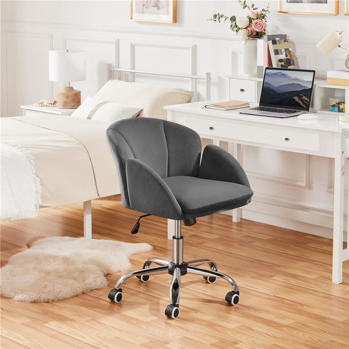 Yaheetech Schreibtischstuhl Ergonomisch Bürostuhl bis 136 kg Belastbar, Drehstuhl Höhenverstellbar C