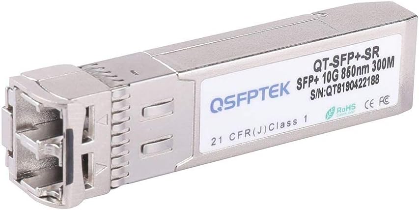 QSFPTEK 4Pack 10GBASE-SR SFP+ Modul 10G 850nm 300M DDM LC Port Multimode SFP+ Transceiver Kompatibel