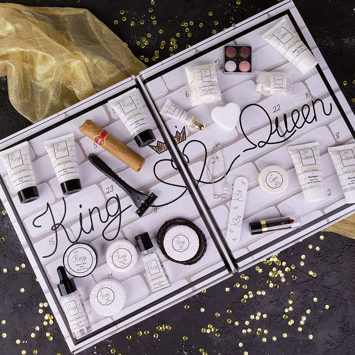 accentra Beauty Adventskalender King &amp; Queen Für Paare Mit 24 Bade-, Körperpflege &amp; Accessoires Prod