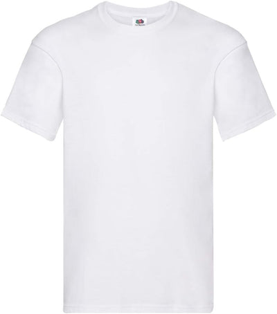 Fruit of the Loom Herren Original T T-Shirt (10er Pack oder 5er Pack) 5XL Weiss, 5XL Weiss