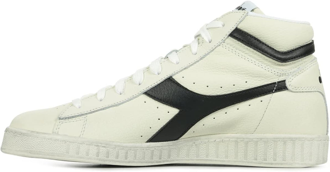 Diadora Unisex Game L High Waxed Hohe Sneaker 47 EU Weiss, 47 EU Weiss