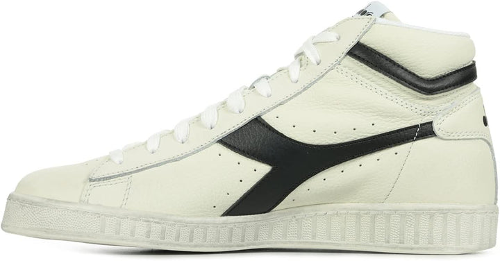 Diadora Unisex Game L High Waxed Hohe Sneaker 47 EU Weiss, 47 EU Weiss