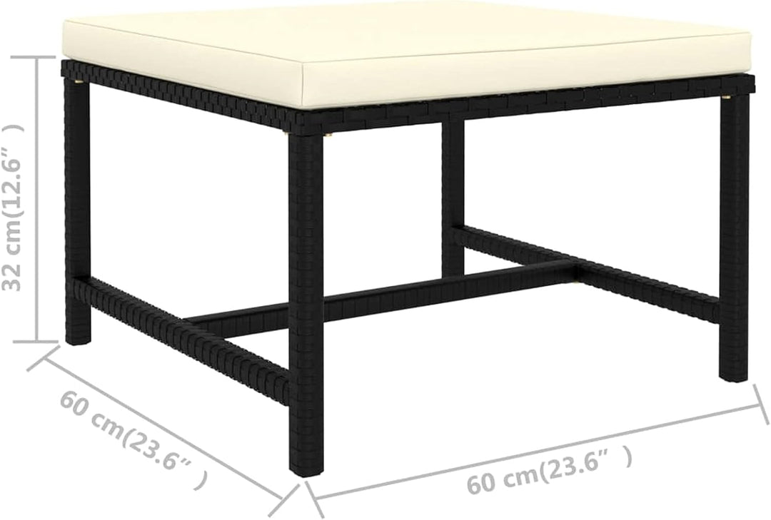 Festnight Lounge Sofa 3-TLG. Modular-Mittelsofa Garten-Sofagarnitur mit Auflagen Gartensofa Gartenmö
