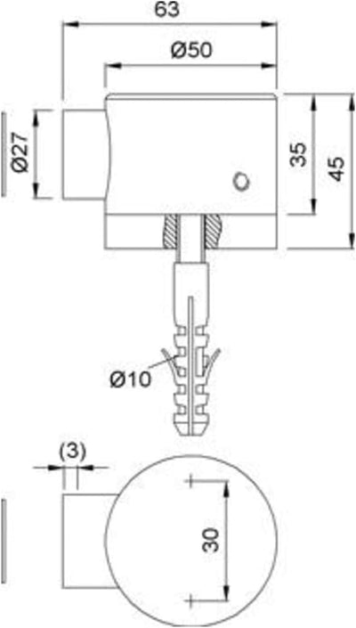 KWS 1015 Türfeststeller Edelstahl Dauermagnet