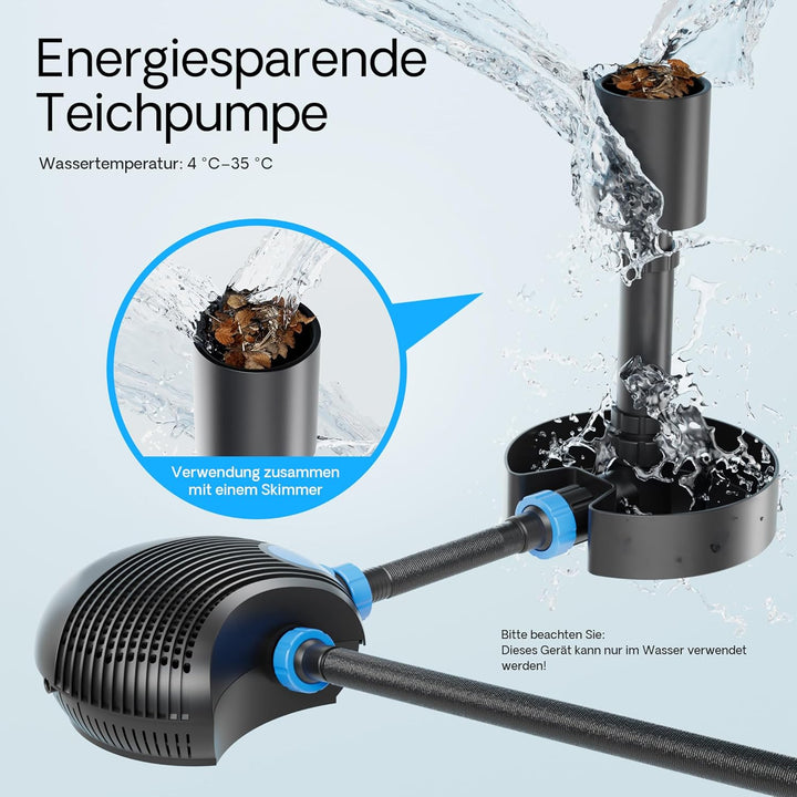 SunSun CTF-12000 SuperECO Bachlaufpumpe Filterpumpe 12000l/h 100W