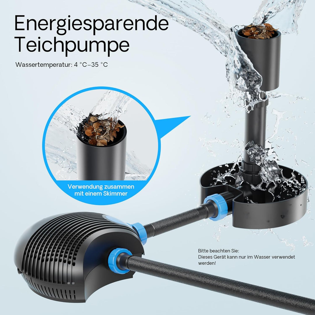 SunSun CTF-12000 SuperECO Bachlaufpumpe Filterpumpe 12000l/h 100W