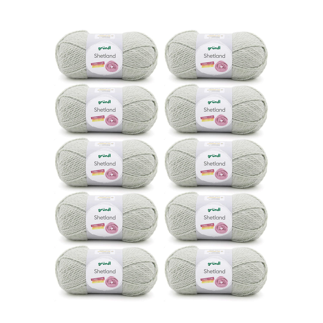 Gründl Shetland Wolle (modisches und weiches Strickgarn aus 80% Polyacryl und 20% Wolle, 100 g / 170