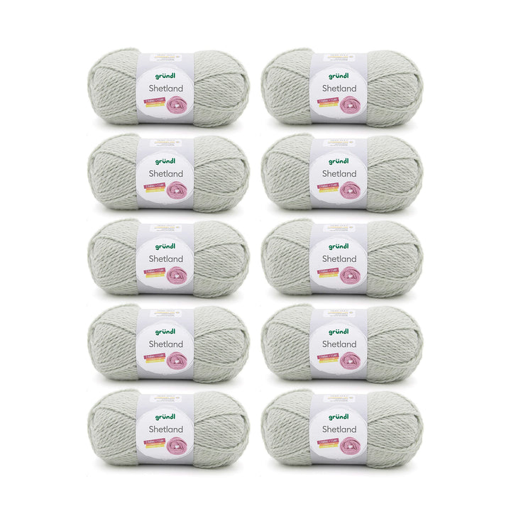 Gründl Shetland Wolle (modisches und weiches Strickgarn aus 80% Polyacryl und 20% Wolle, 100 g / 170
