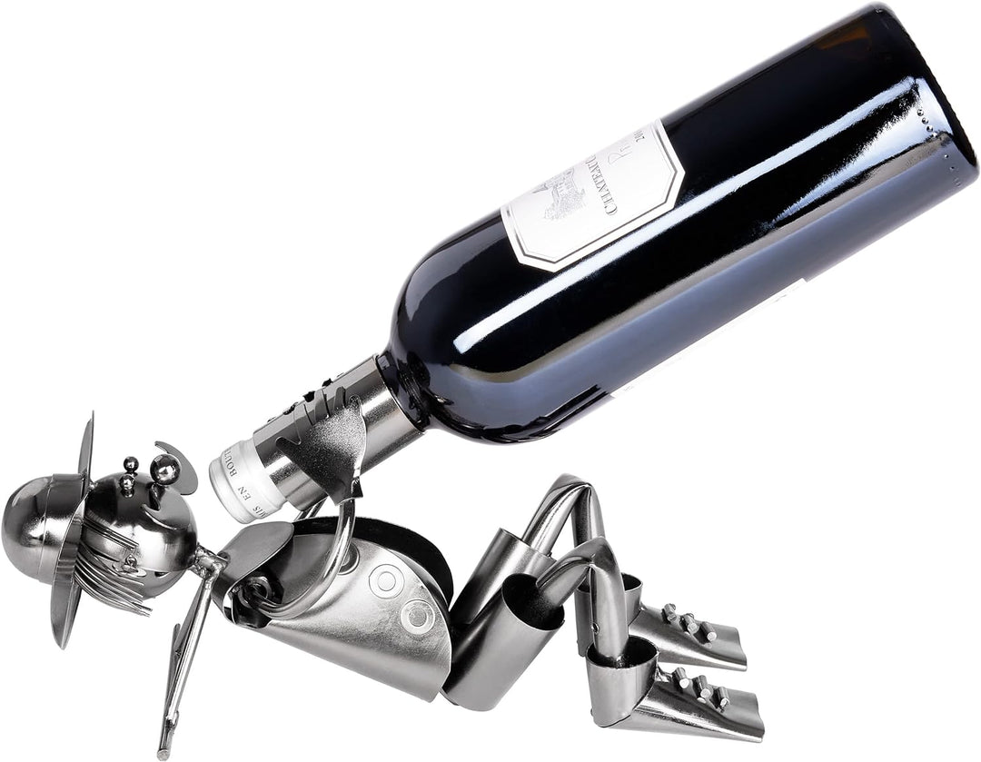 Brubaker Flaschenhalter Cowboy Metall Skulptur mit