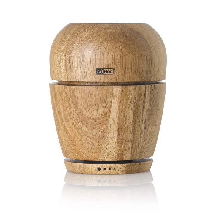 AdHoc MP601 Pfeffer- oder Salzmühle WISH, Keramik Mahlwerk CeraCut®, Akazienholz/Glas, Akazienholz