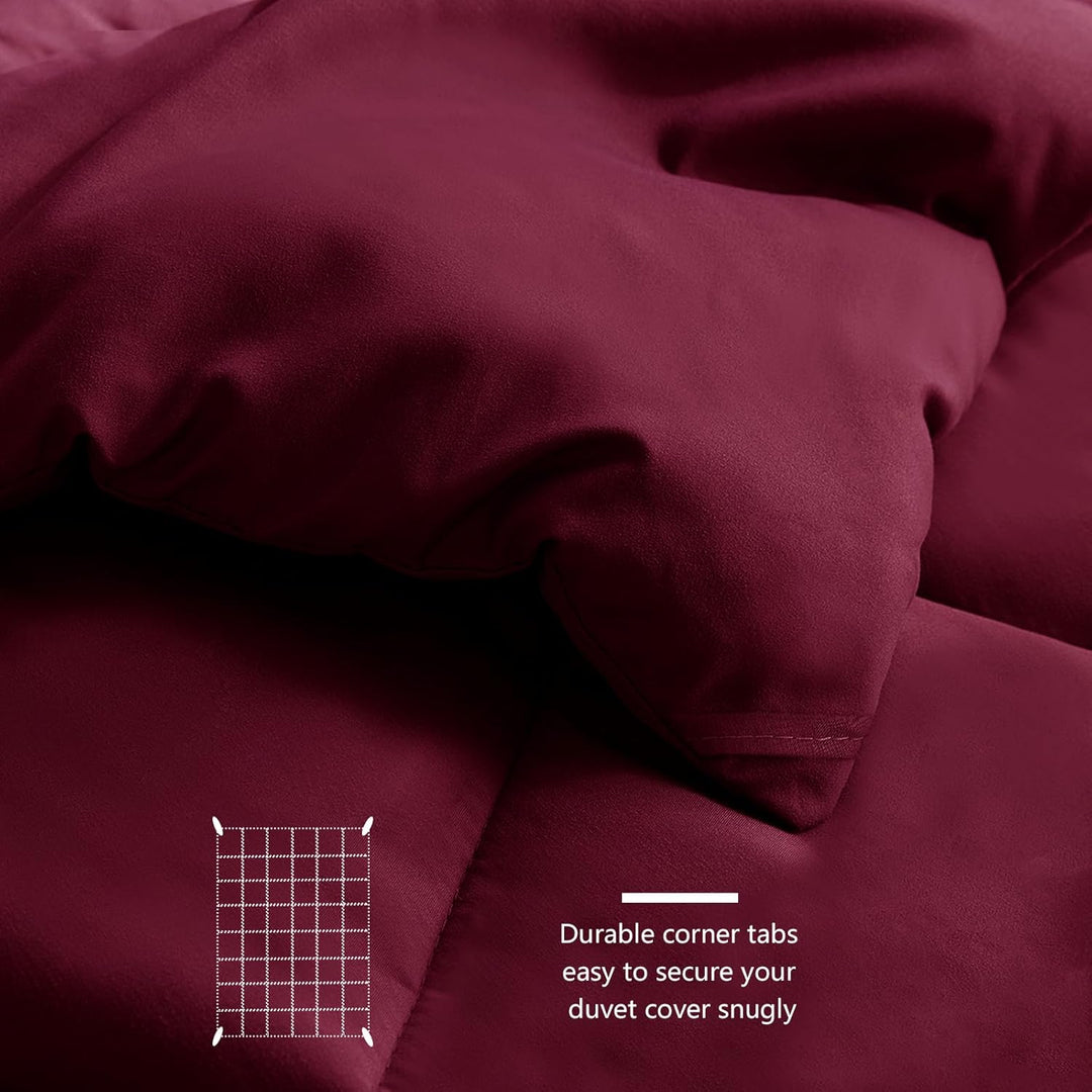 WAVVE Bettdecke 200x200 cm Ganzjahresdecke 4 Jahreszeiten, Steppdecke 300gsm Mikrofaser 200x200cm, S