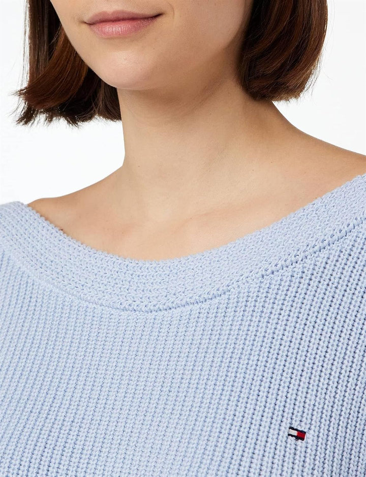 Tommy Hilfiger Damen Pullover XL Blau (Breezy Blue), XL Blau (Breezy Blue)