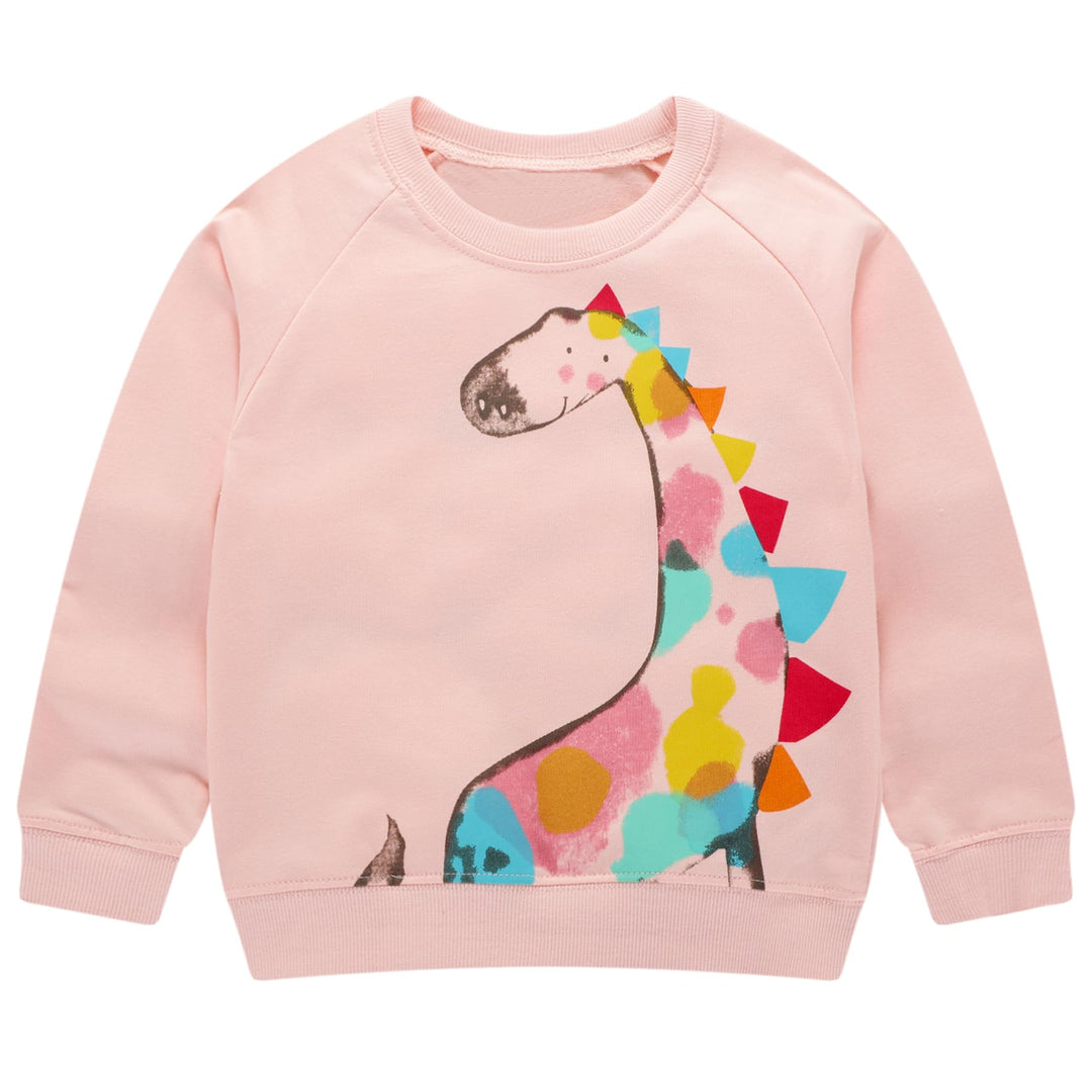 Codkkre Sweatshirt Mädchen Pullover für Kinder Süss Cartoon Sweater Mädchen Langarmshirts aus Baumwo