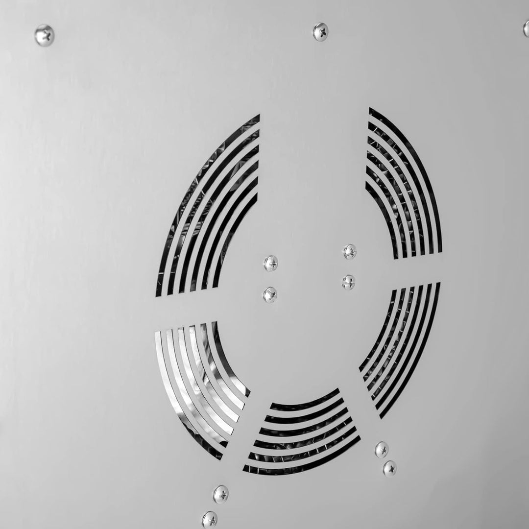 Edelstahl Dörrautomat, 1000W Dörrgerät Trockner mit 10 Fächer(11.81 * 11.02 inch) 24H-Timer, Geräusc