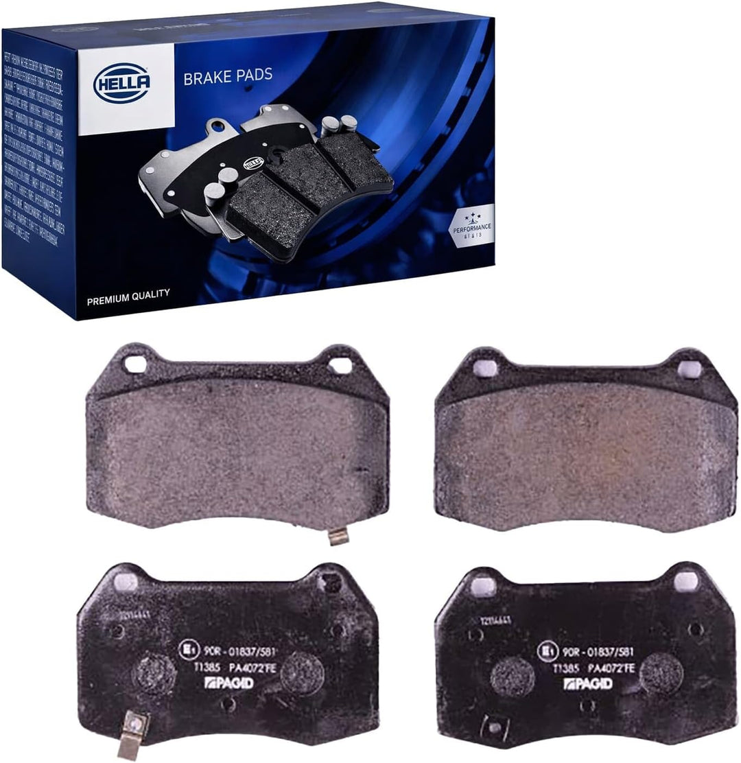 HELLA PAGID 8DB 355 010-681 Bremsbelagsatz - T1385 - Dicke/Stärke: 15mm - Bremssystem: Brembo - mit