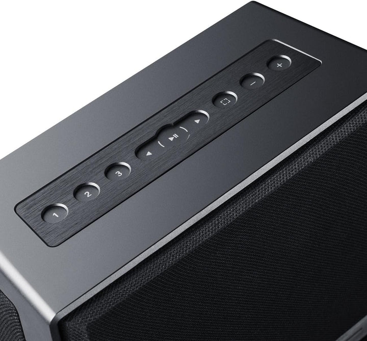 Teufel ONE S Kompakter Multiroom Bluetooth Lautsprecher mit WLAN, Wecker, Musikstreaming- schwarz, S