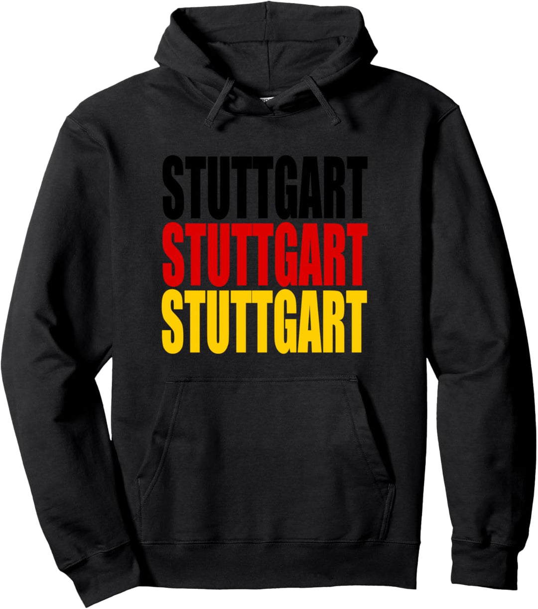 Stuttgart Deutschland Flagge - Deutsche Stadt Souvenirs Pullover Hoodie