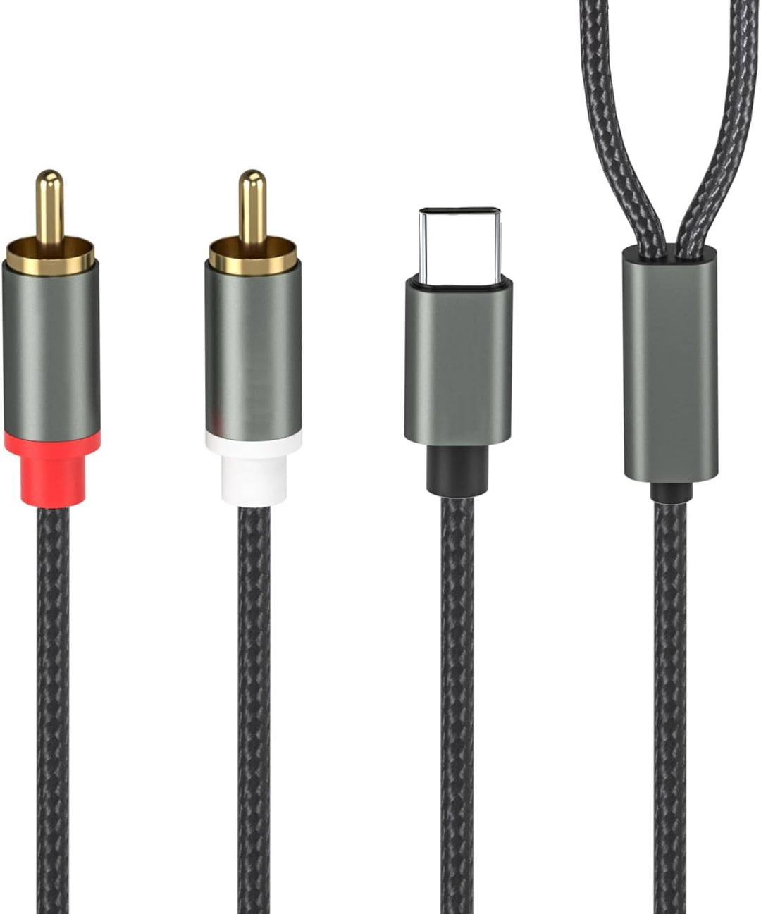 Froggen Typ C auf 2X RCA Audio Kabel, Typ-C-Stecker auf 2 Cinch-Stecker, USB-C-Stecker auf 2 Cinch-S