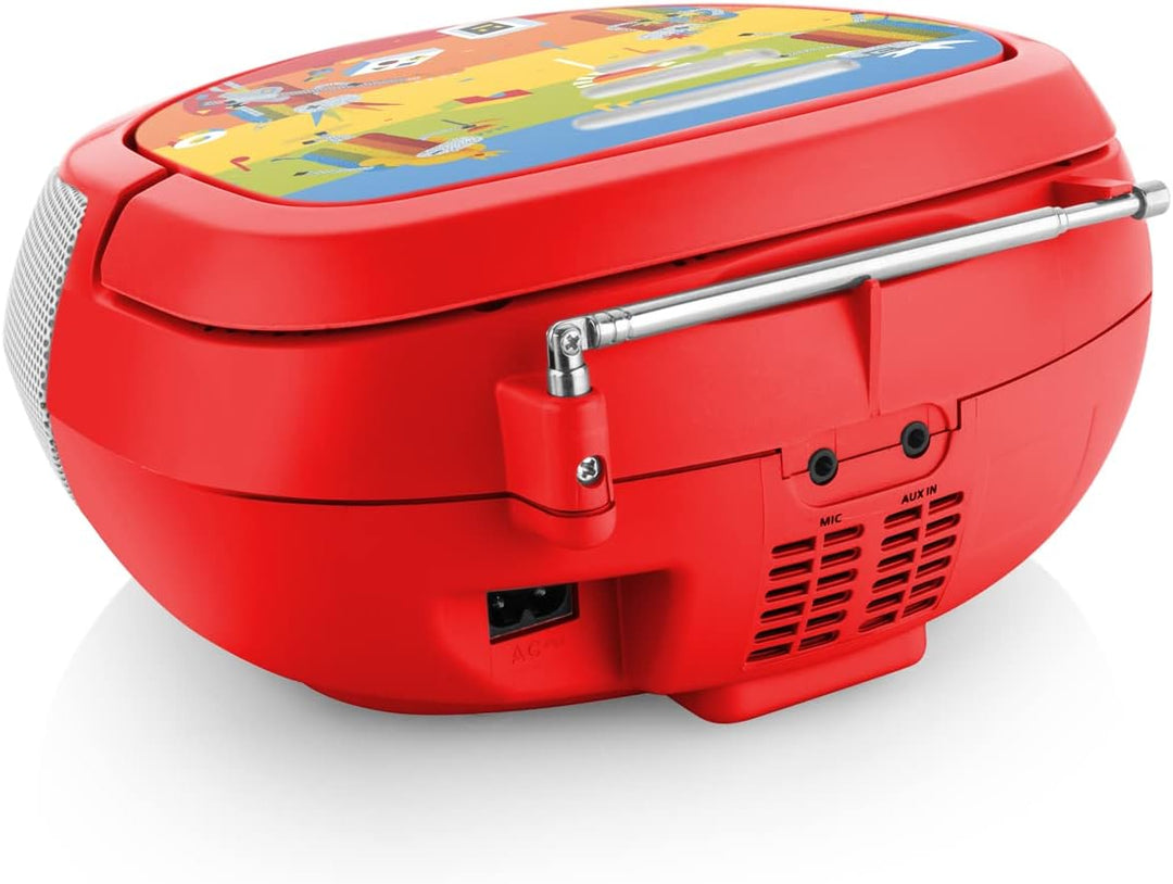 GOGEN Kinder CD Player I LCD Display I AUX I MP3 I Karaoke-Funktion I Tragbar I Batterie oder Netzte