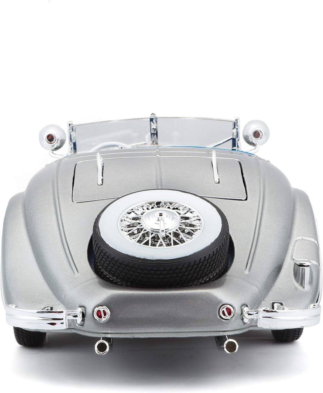 Maisto 36862 Mercedes-Benz 500K Modellauto im Massstab 1:18, Rot/Blau/Grau