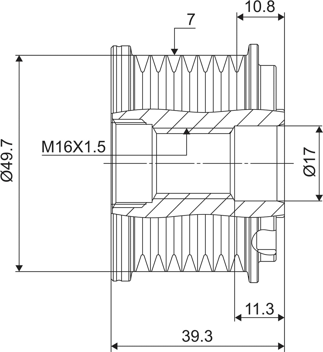 VALEO Generatorfreilauf 588072