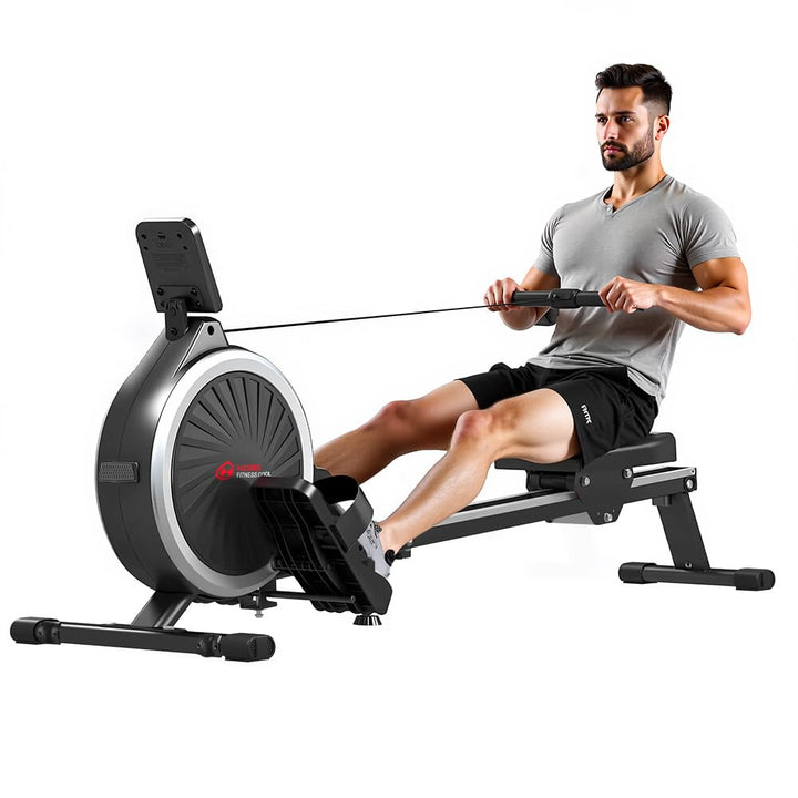Magnetischer Rudergerät mit 16-stufiger Widerstandseinstellung, geräuscharm unter 30 dB, LCD-Trainin