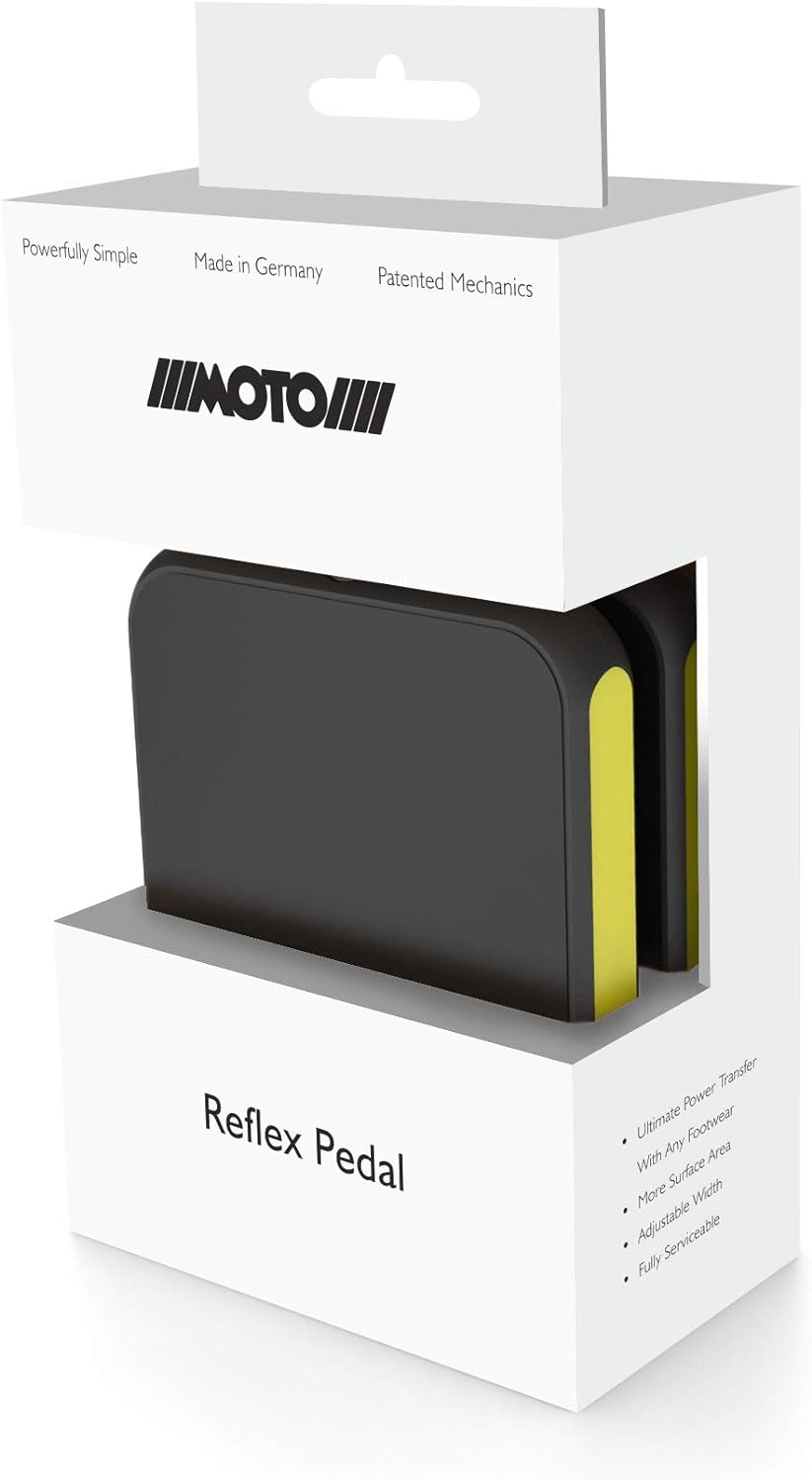 MOTOBICYCLES Reflex Urban Pedal + 2 Ersatz Griptape Pads - das ultimative City- und Tourenpedal für