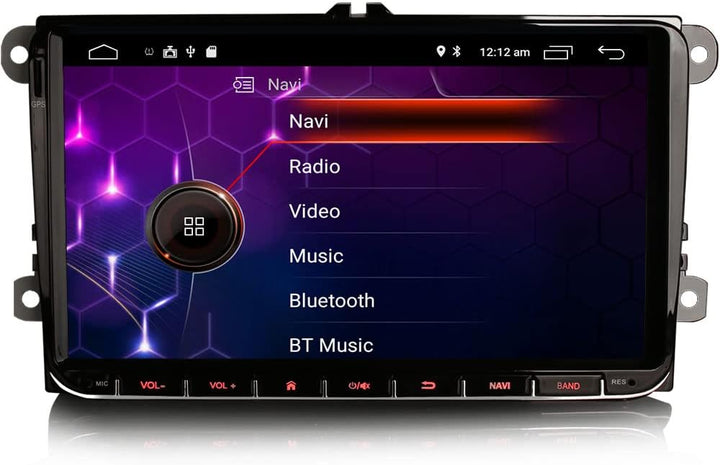 Erisin 9 Zoll Android 10 Autoradio mit GPS Navi Für VW Passat Polo Golf 5 6 Caddy Tiguan Touran Seat