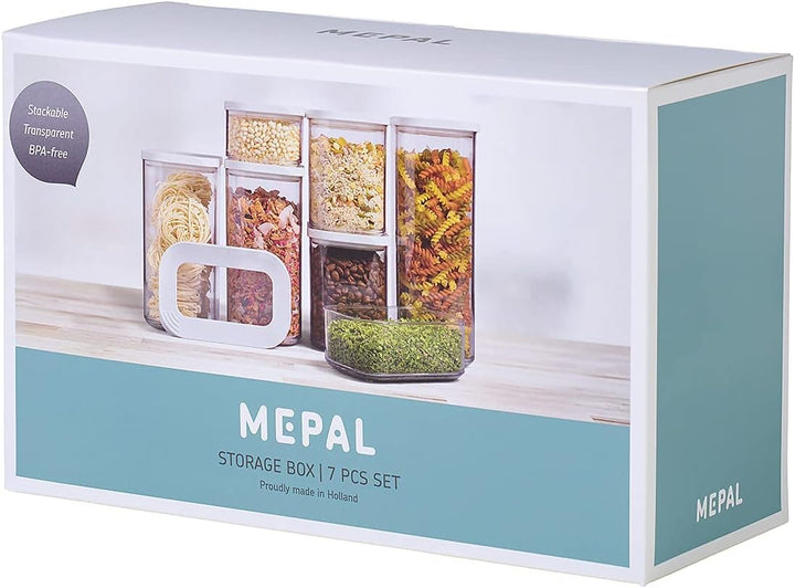 Mepal Vorratsdosen Modula 7-teilig – Starter-Set – ideal für die Aufbewahrung von trockenen Lebensmi