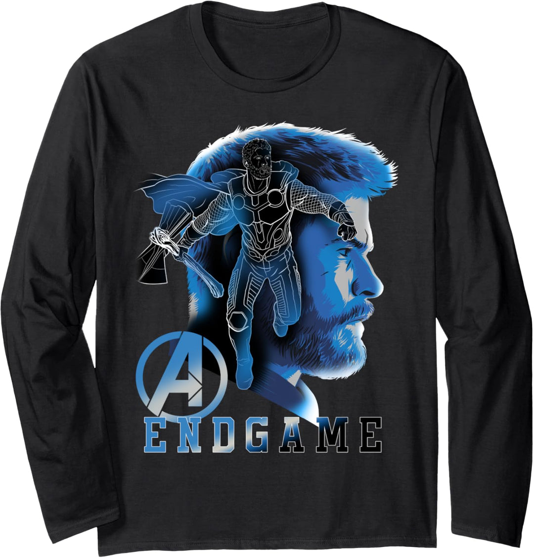 Marvel Avengers: Endgame Thor Profile Langarmshirt
